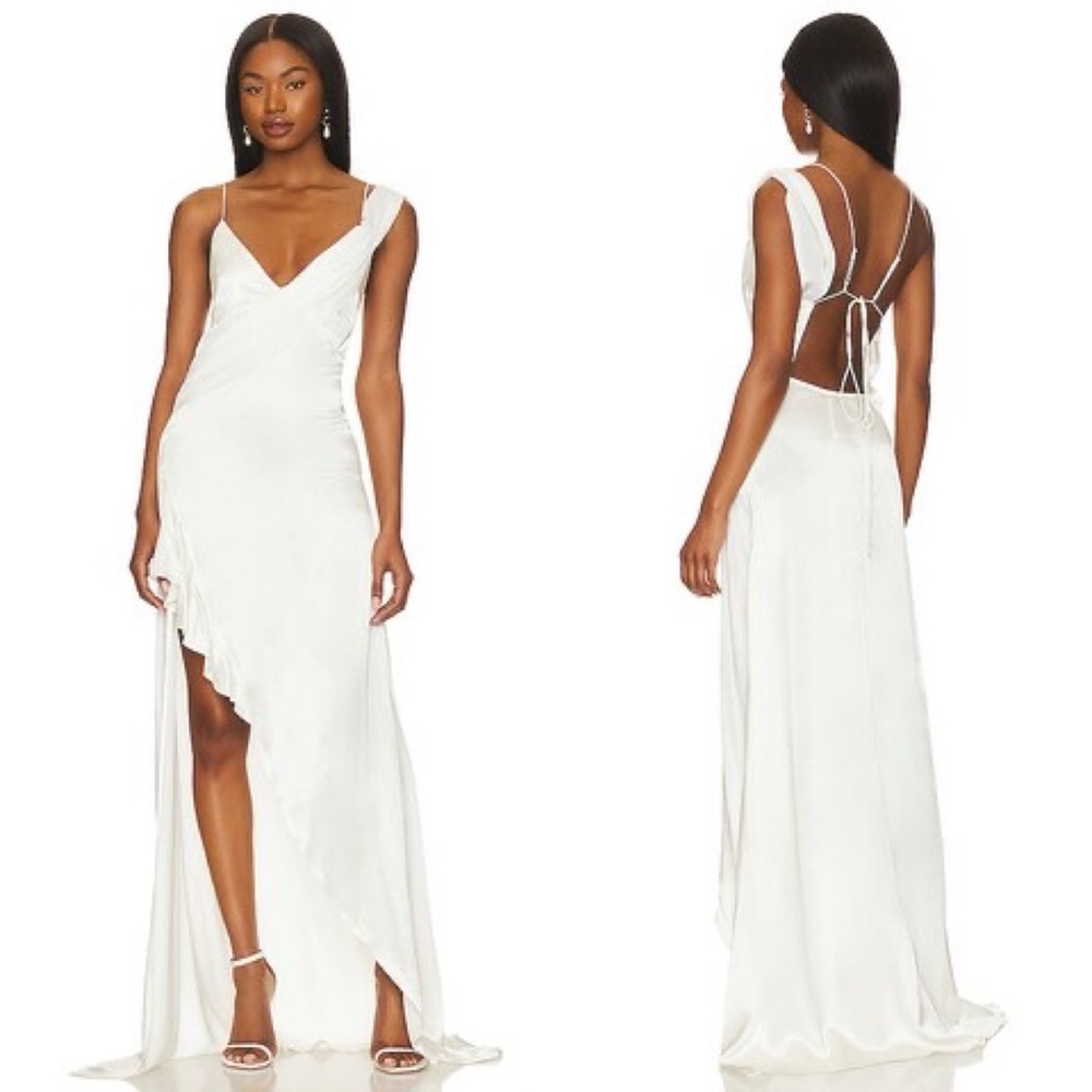 For Love and Lemons James Maxi Dress in White